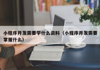 小程序开发需要学什么资料（小程序开发需要掌握什么）