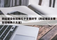 网站建设包括那几个主要环节（网站建设主要包括哪两个方面）