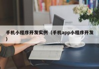 手机小程序开发实例（手机app小程序开发）