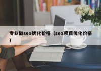 专业做seo优化价格（seo项目优化价格）