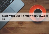 长沙软件开发公司（长沙软件开发公司人工均价）