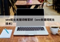 seo优化关键词哪家好（seo关键词优化技术）