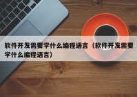 软件开发需要学什么编程语言（软件开发需要学什么编程语言）